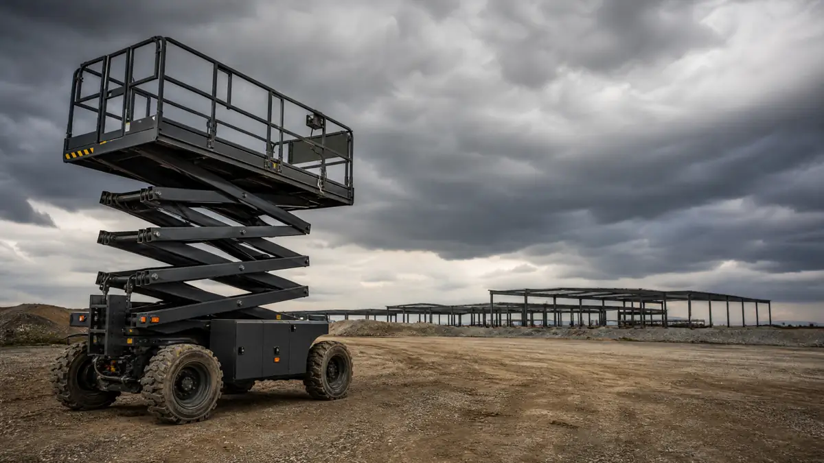 Rough Terrain Scissor Lifts jobsite access in Cedar Rapids